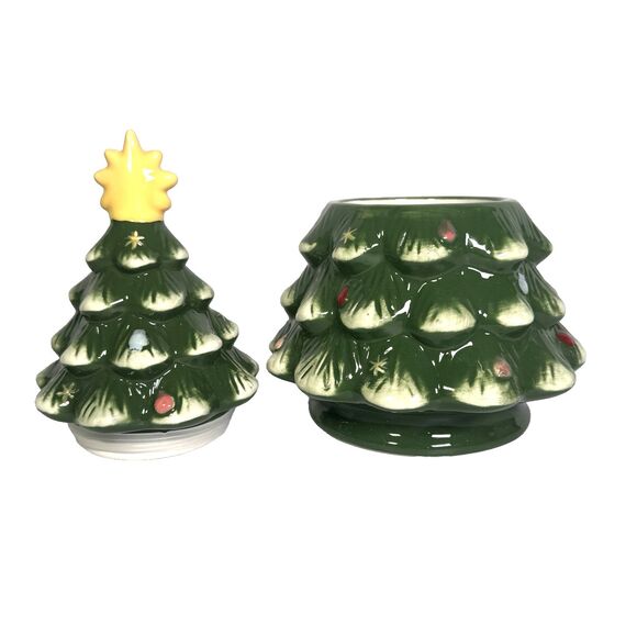 NEW Time & Place Holiday Christmas Tree Cookie Jar 6.8" x 10" Modern *READ Below - Picture 6 of 8